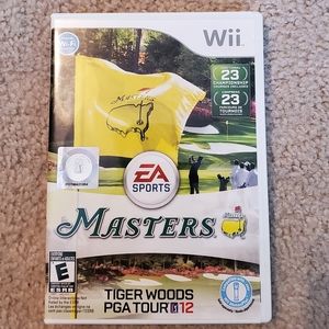 Tiger Woods PGA Tours 12 Masters Nintendo Wii Game